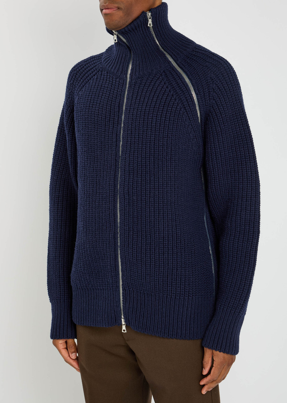 DRIES VAN NOTEN Monty ribbed wool cardigan | Harvey Nichols