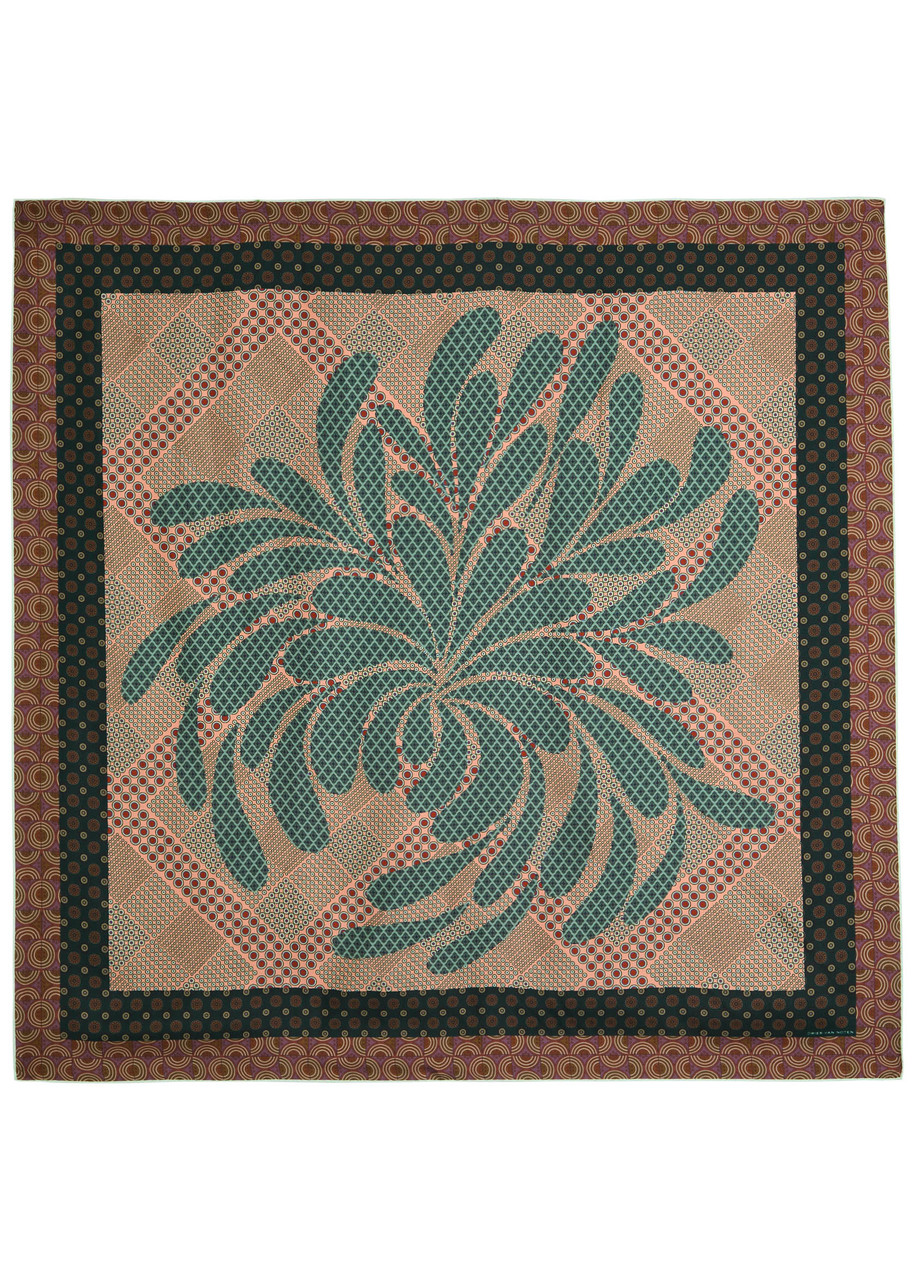 DRIES VAN NOTEN Filigree printed silk scarf | Harvey Nichols