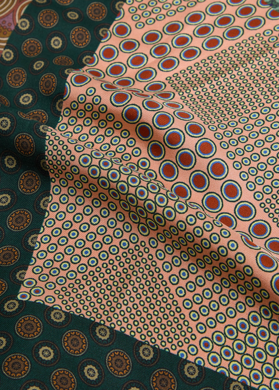 【Rare】Dries Van Noten Silk Quilted Scarf DRIES VAN NOTEN Filigree printed silk scarf | Harvey Nichols