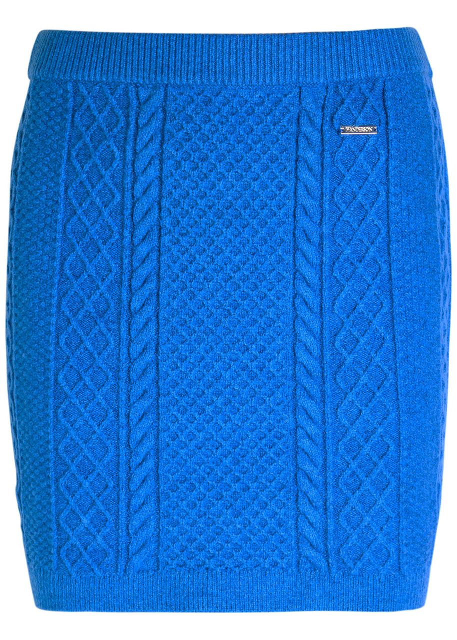 JW ANDERSON Cable-knit mini skirt | Harvey Nichols