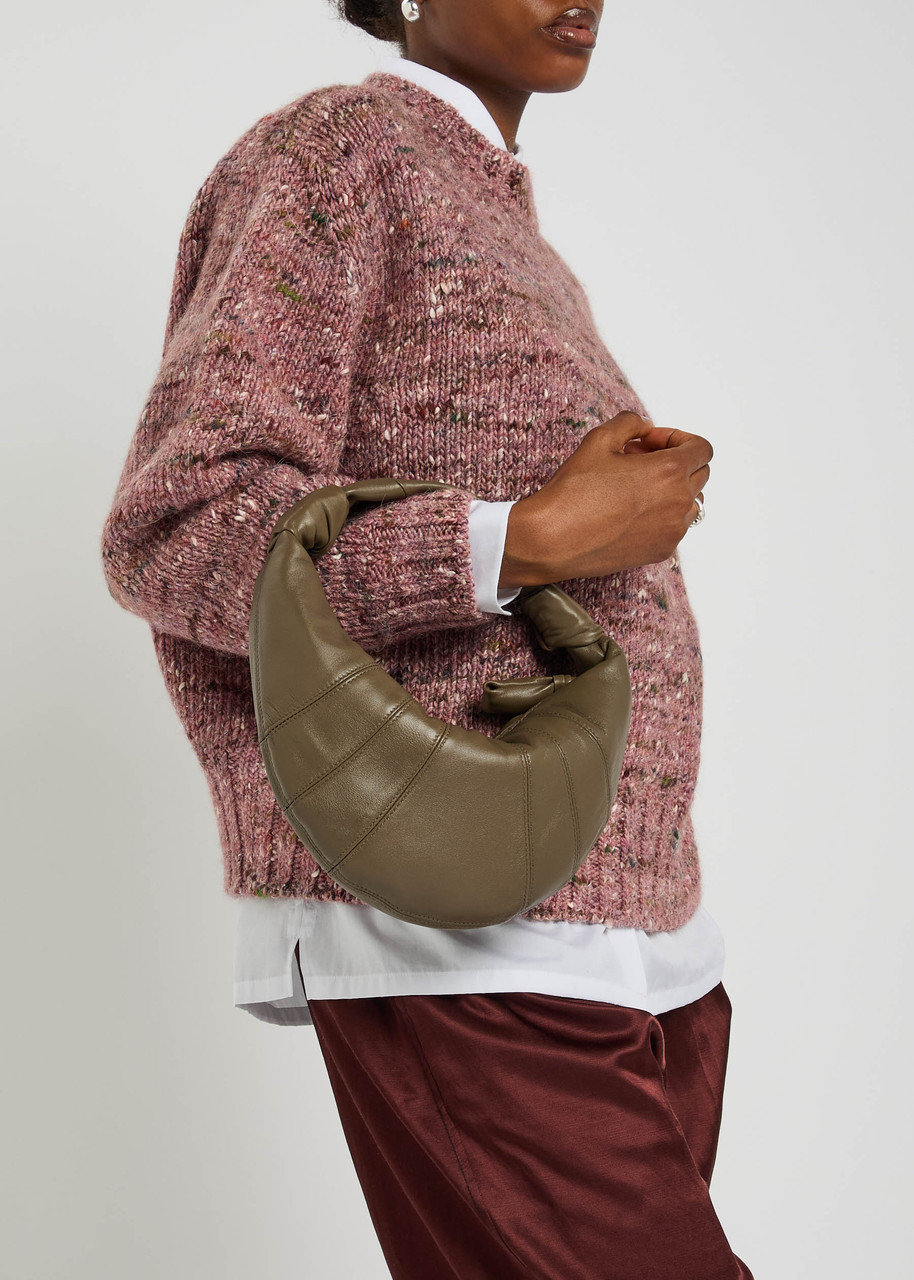 LEMAIRE Mini Fortune Croissant leather shoulder bag | Harvey Nichols