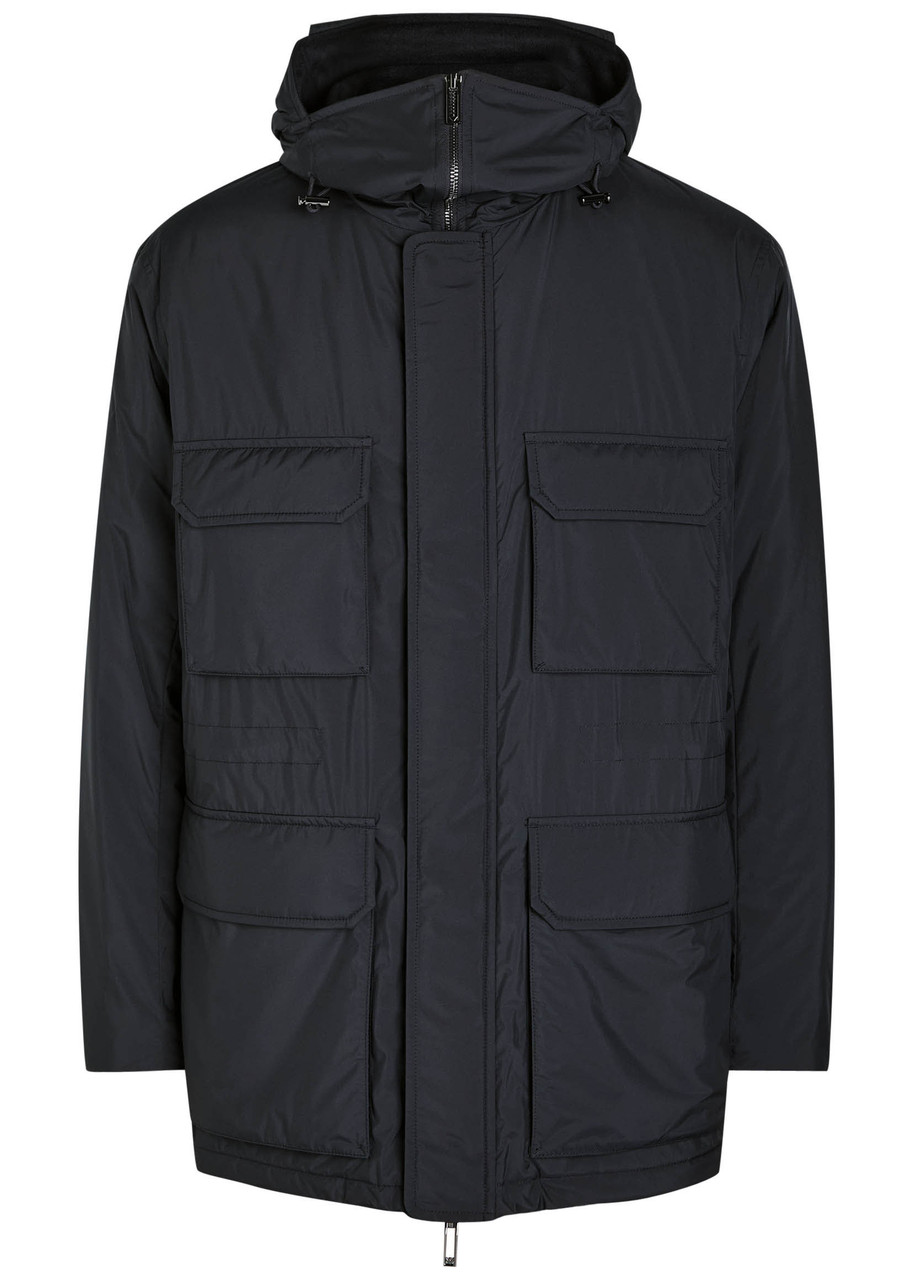 EMPORIO ARMANI Travel hooded nylon jacket | Harvey Nichols