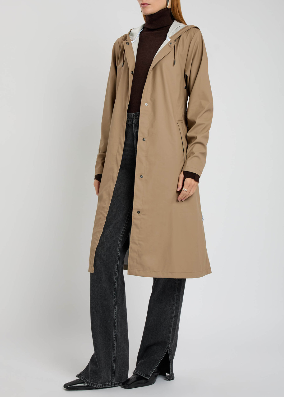 RAINS Hooded coated shell waterproof jacket | Harvey Nichols