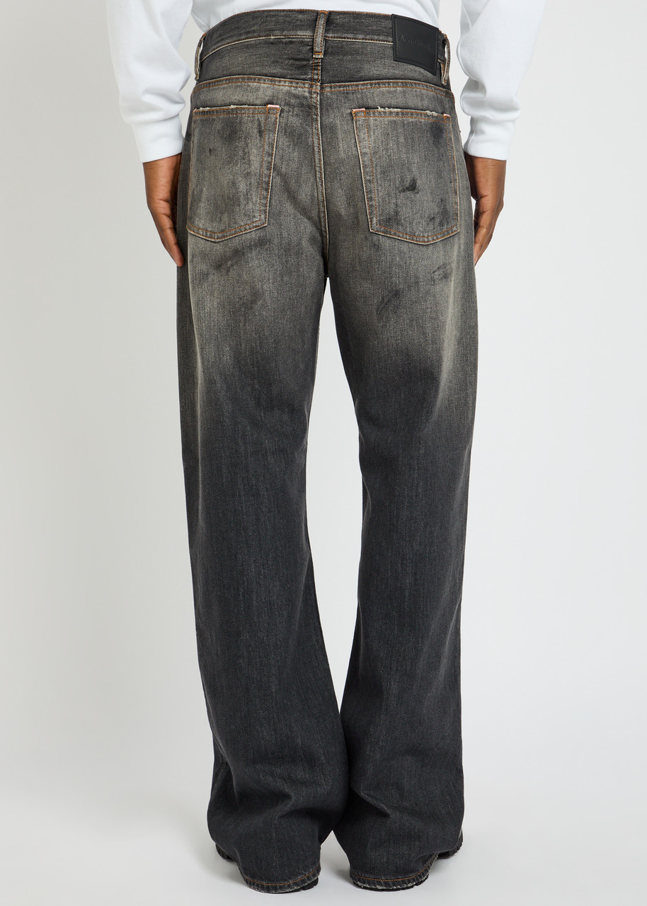 ACNE STUDIOS Paint-splatter straight-leg jeans | Harvey Nichols
