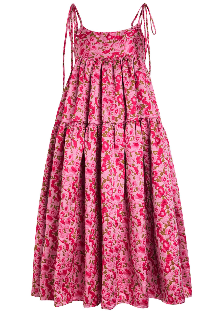 SISTER JANE Primavera floral-jacquard cloqué midi dress | Harvey