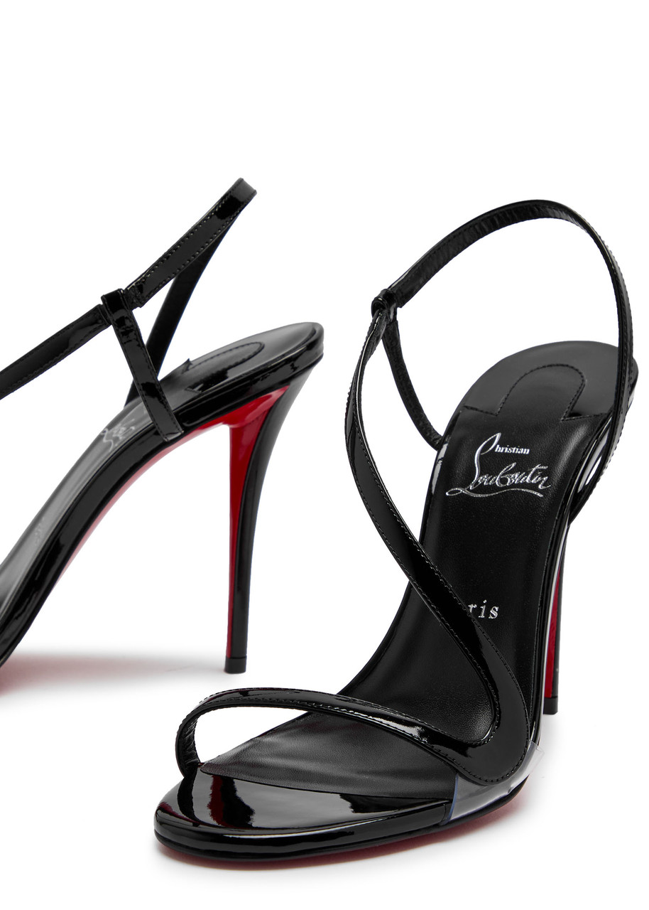 CHRISTIAN LOUBOUTIN Rosa Z 100 asymmetric patent leather sandals