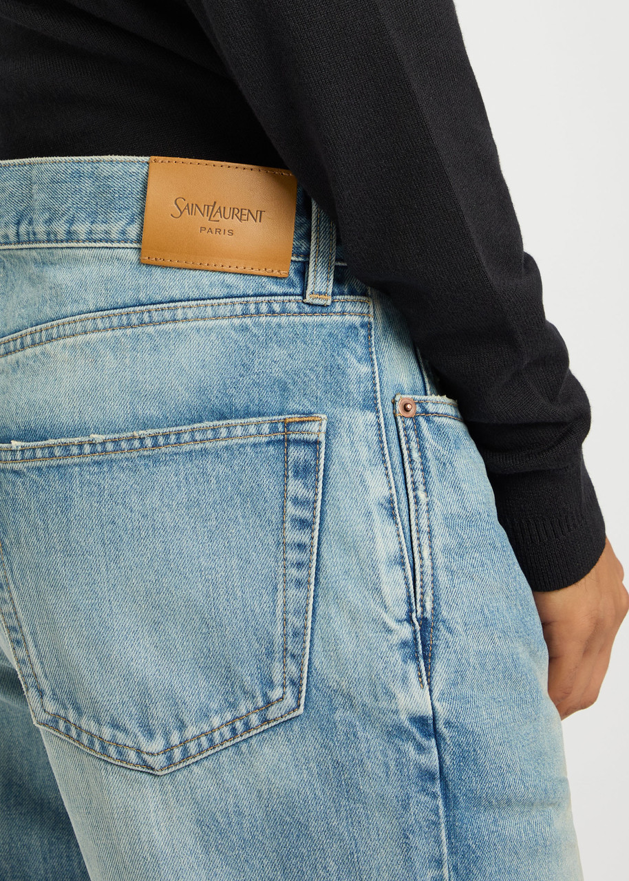 SAINT LAURENT Straight-leg jeans | Harvey Nichols