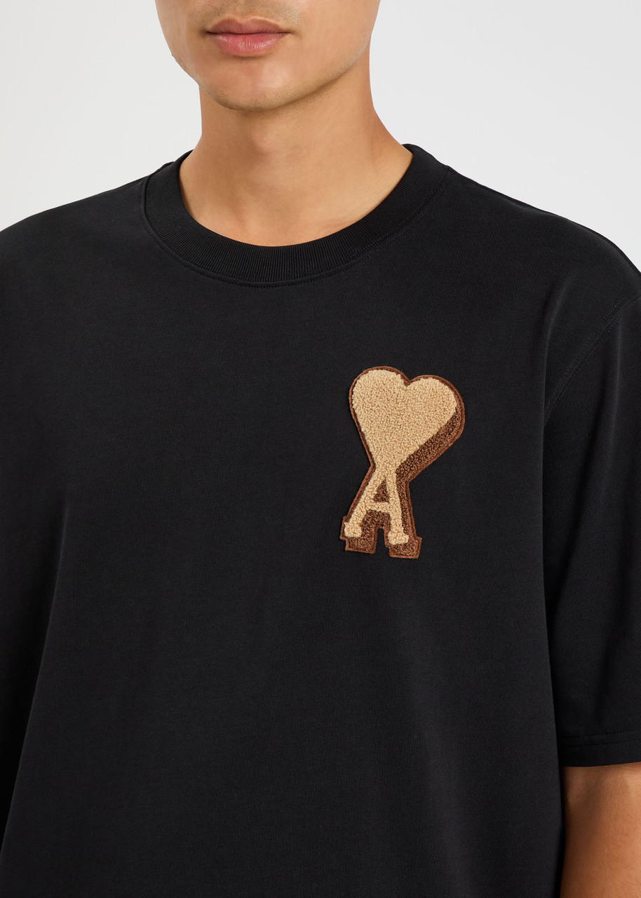 AMI PARIS Logo-appliquéd cotton T-shirt | Harvey Nichols