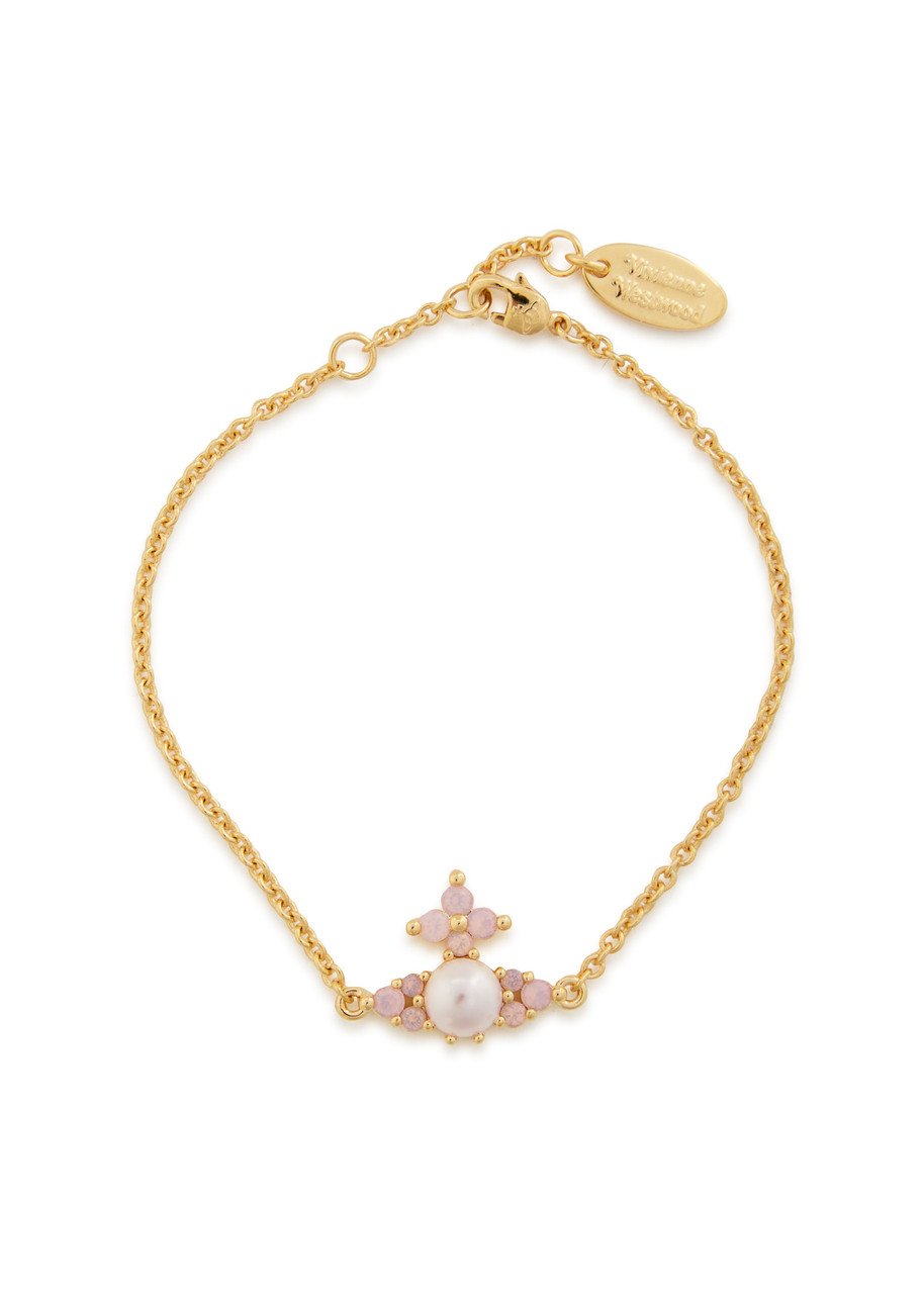 VIVIENNE WESTWOOD Feodora orb crystal-embellished bracelet