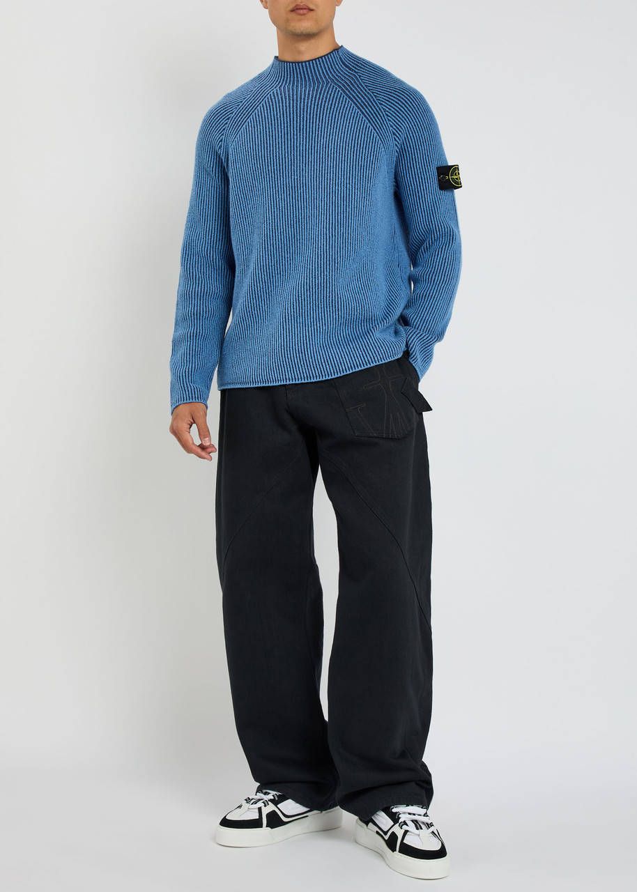 STONE ISLAND Ribbed knit jumper | Harvey Nichols