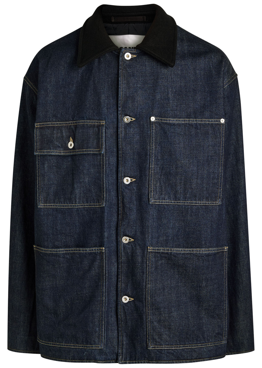 JIL SANDER Oversized denim jacket | Harvey Nichols