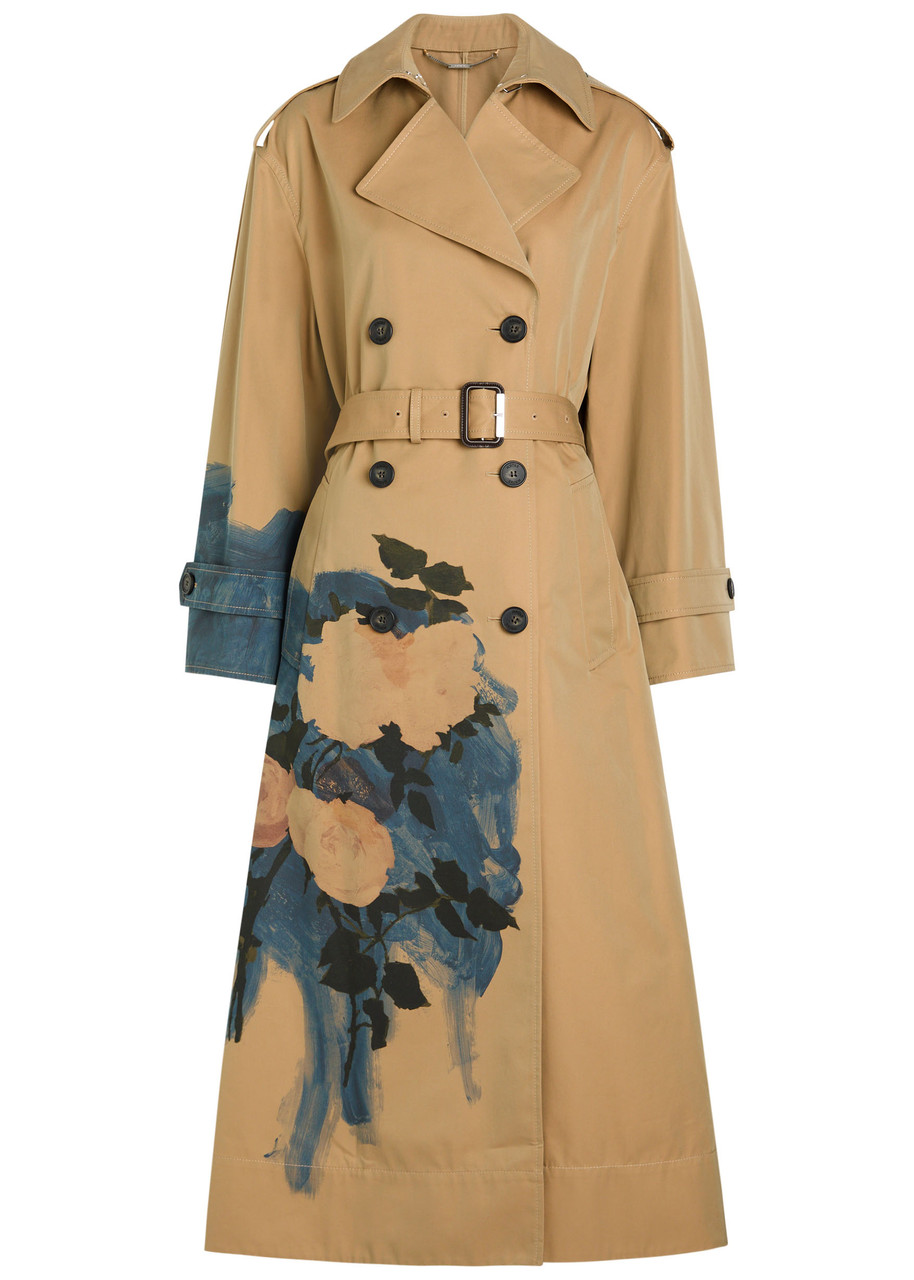 ERDEM Printed belted cotton trench coat | Harvey Nichols