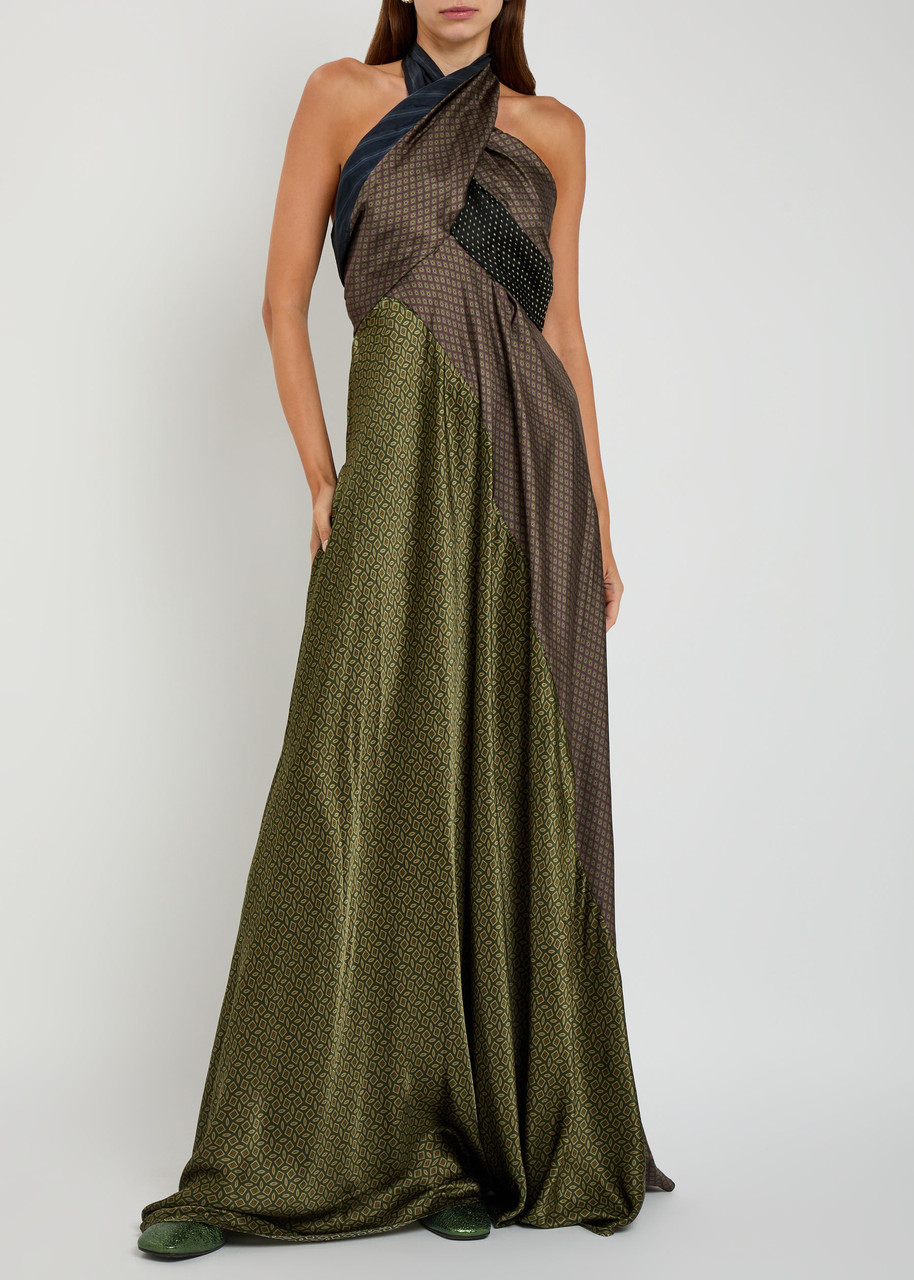 cross front maxi dress Paths Cross Maxi Dress Black / L