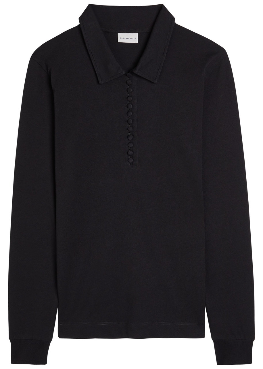 DRIES VAN NOTEN Herst cotton polo top | Harvey Nichols