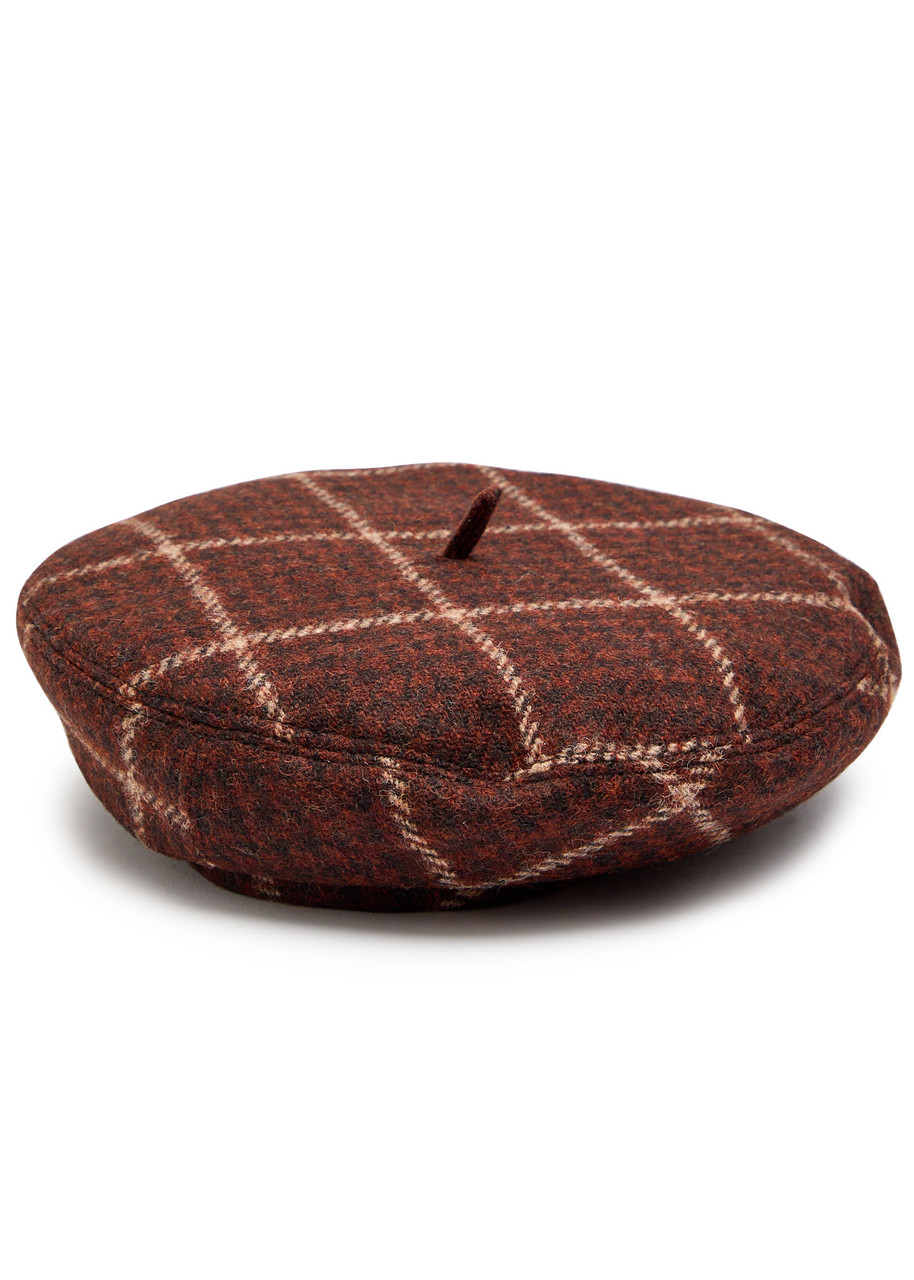 VIVIENNE WESTWOOD Checked wool beret | Harvey Nichols