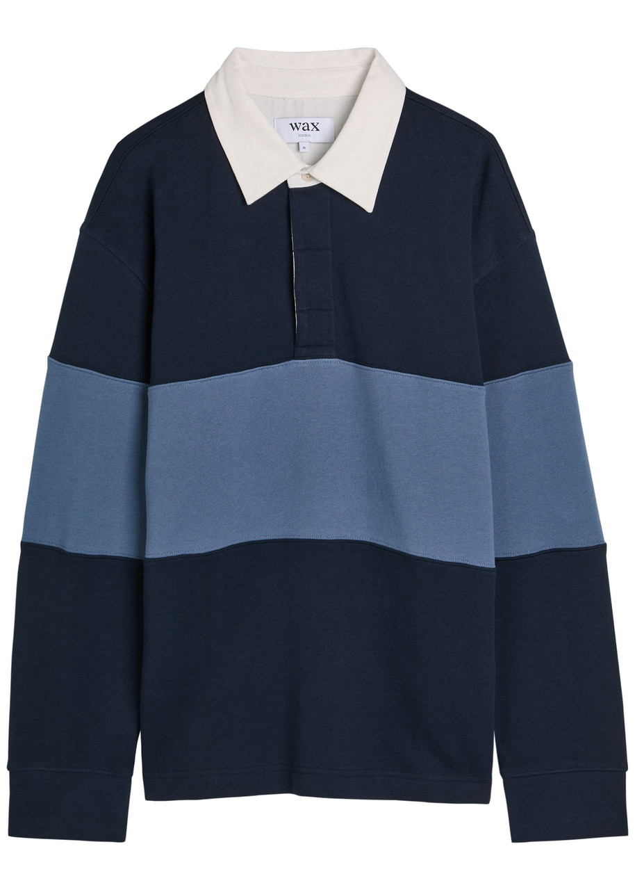 WAX LONDON Rowhill striped cotton rugby shirt | Harvey Nichols