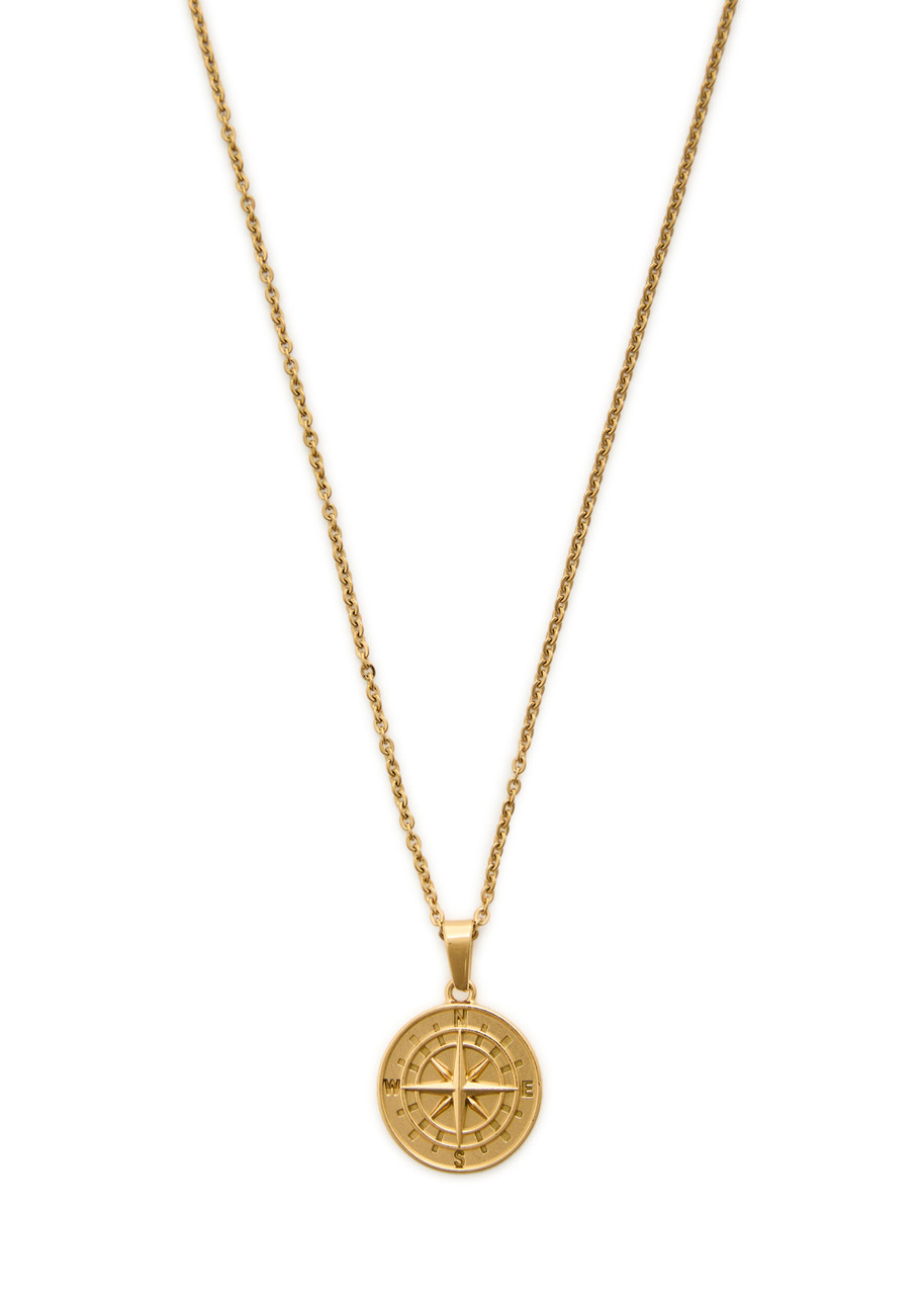 CRAFTD Compass gold-plated necklace Harvey Nichols
