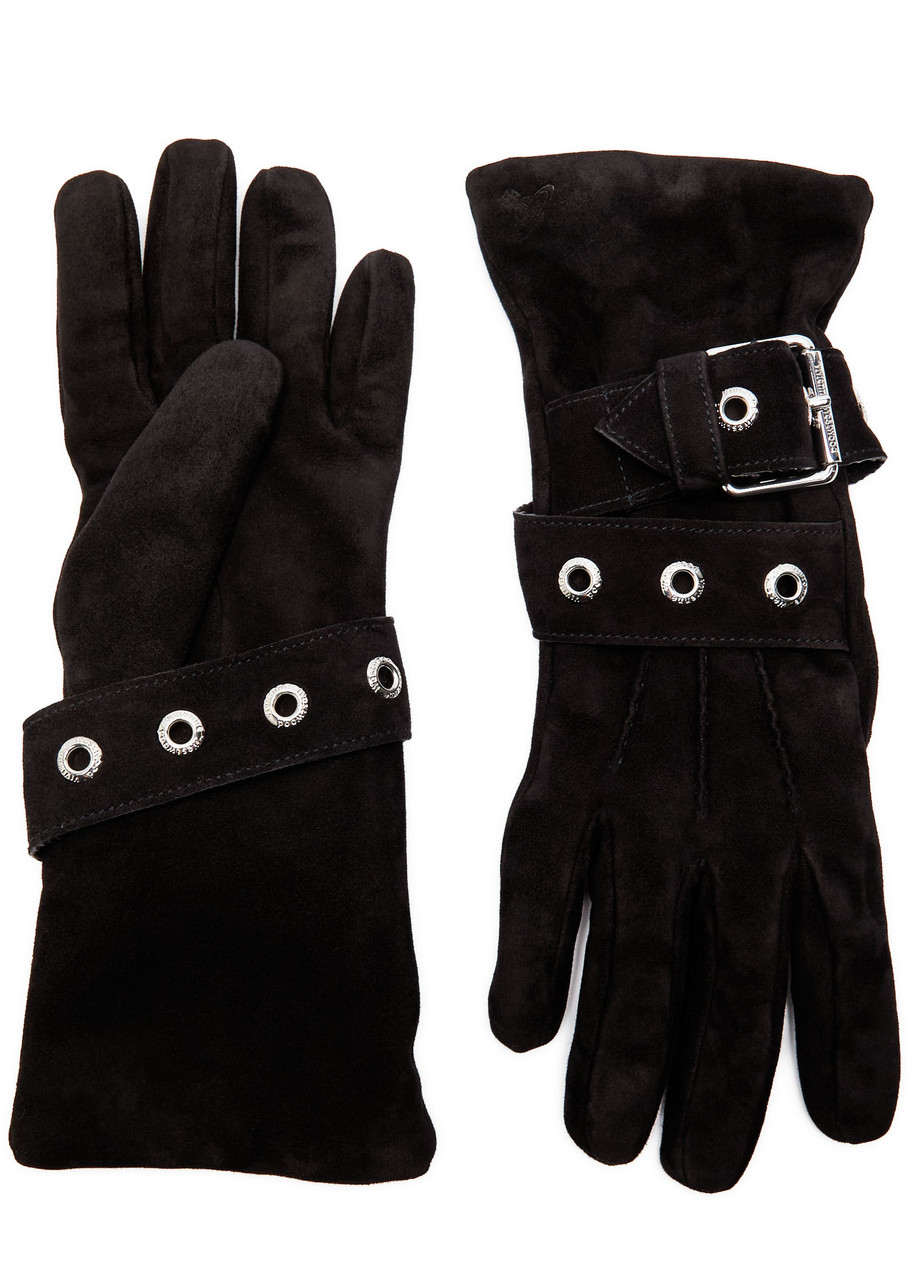 VIVIENNE WESTWOOD Belt Buckle suede gloves | Harvey Nichols
