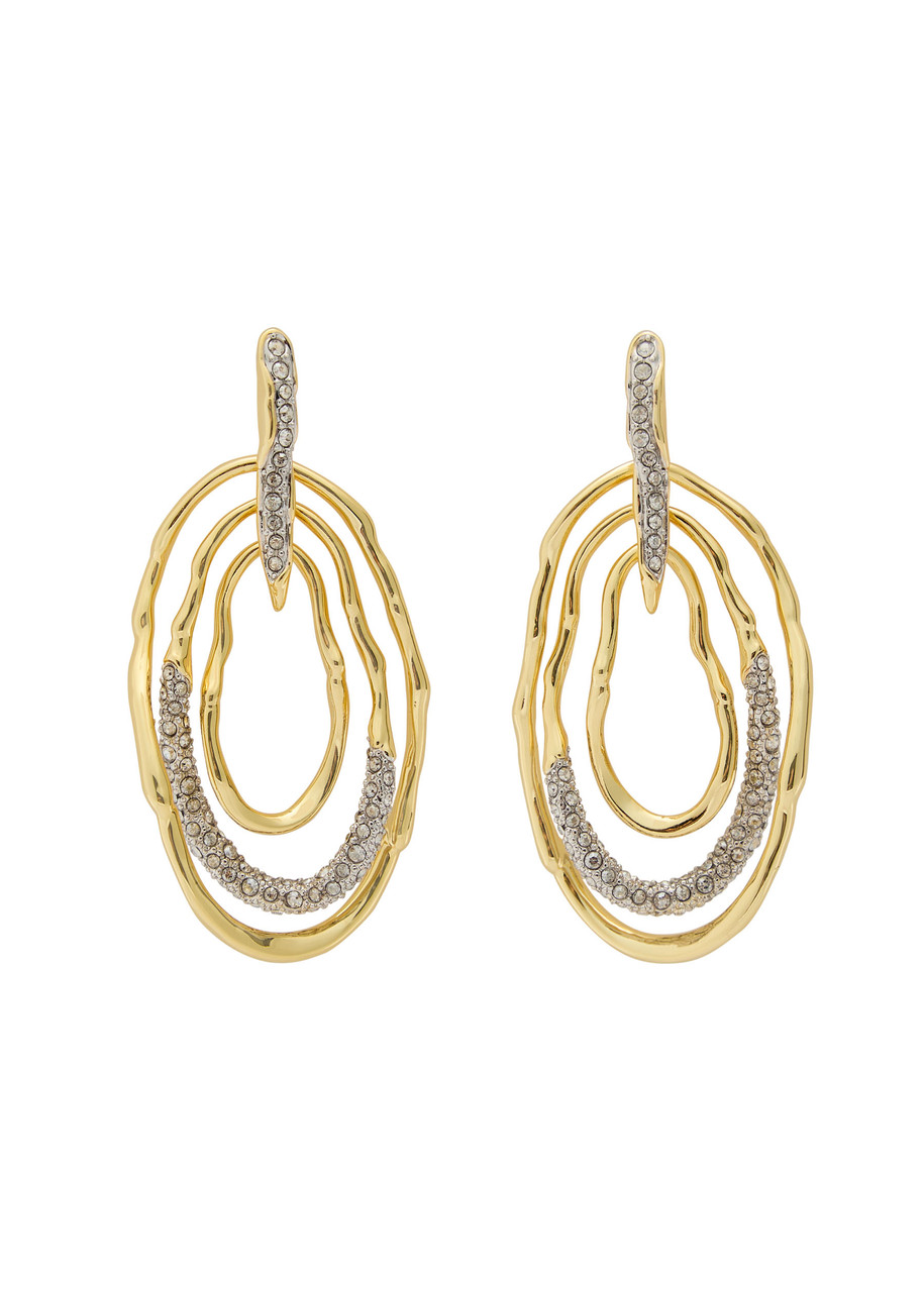 ALEXIS BITTAR Solanales 14k gold-plated hoop earrings Harvey Nichols