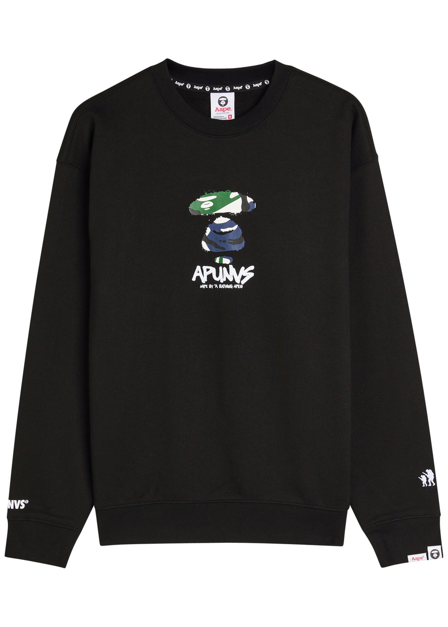AAPE Logo cotton-blend sweatshirt Harvey Nichols