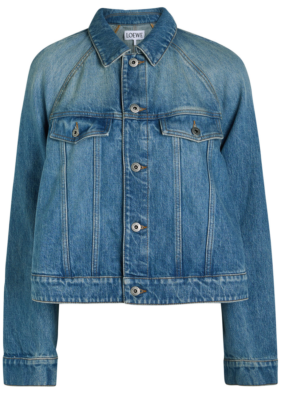 LOEWE Trapeze denim jacket | Harvey Nichols