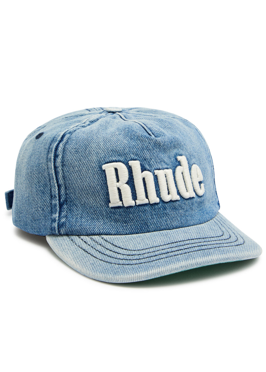 RHUDE Logo-embroidered denim cap | Harvey Nichols