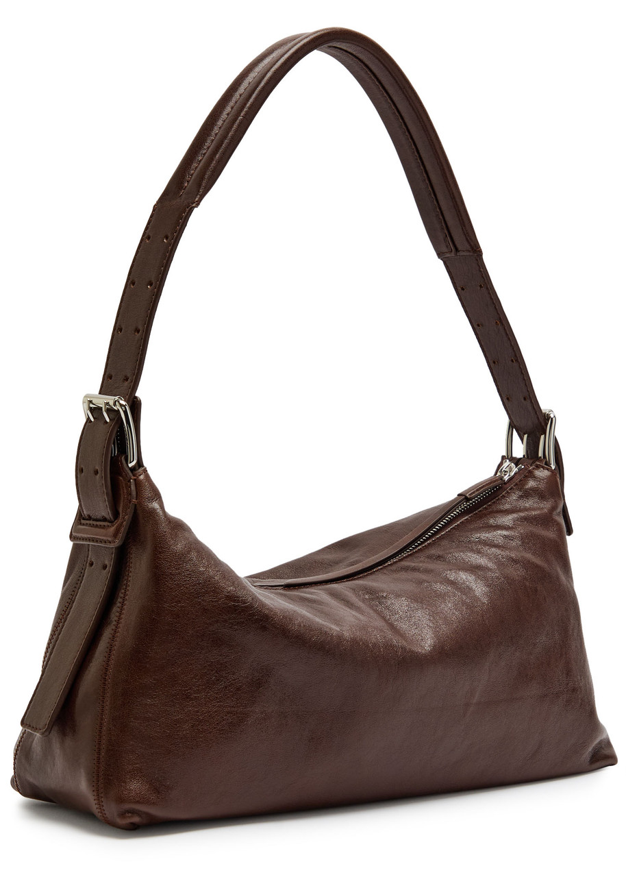 LEMAIRE Belted baguette leather shoulder bag | Harvey Nichols