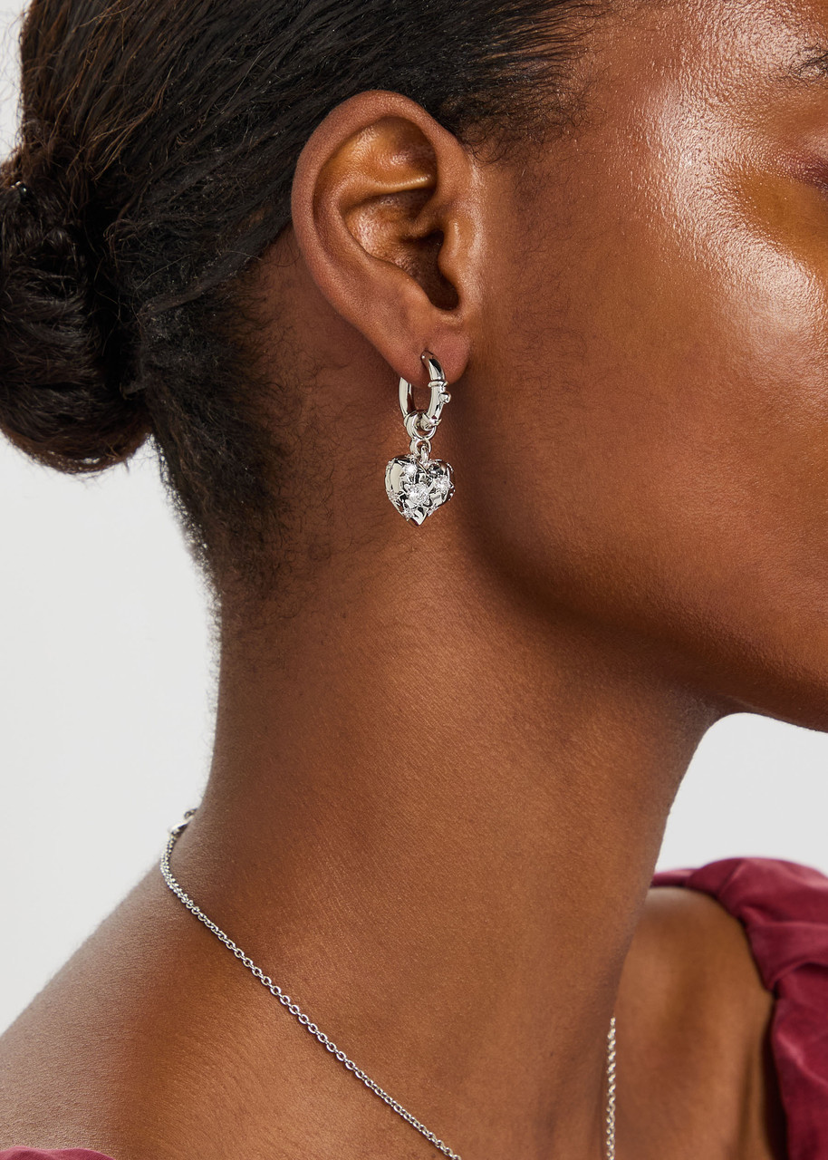 VIVIENNE WESTWOOD Lee heart hoop earrings | Harvey Nichols VIVIENNE WESTWOOD Lee heart hoop earrings | Harvey Nichols