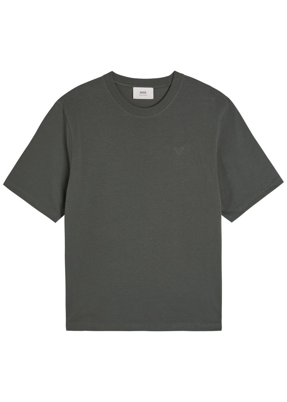 AMI PARIS Logo-embossed cotton T-shirt | Harvey Nichols