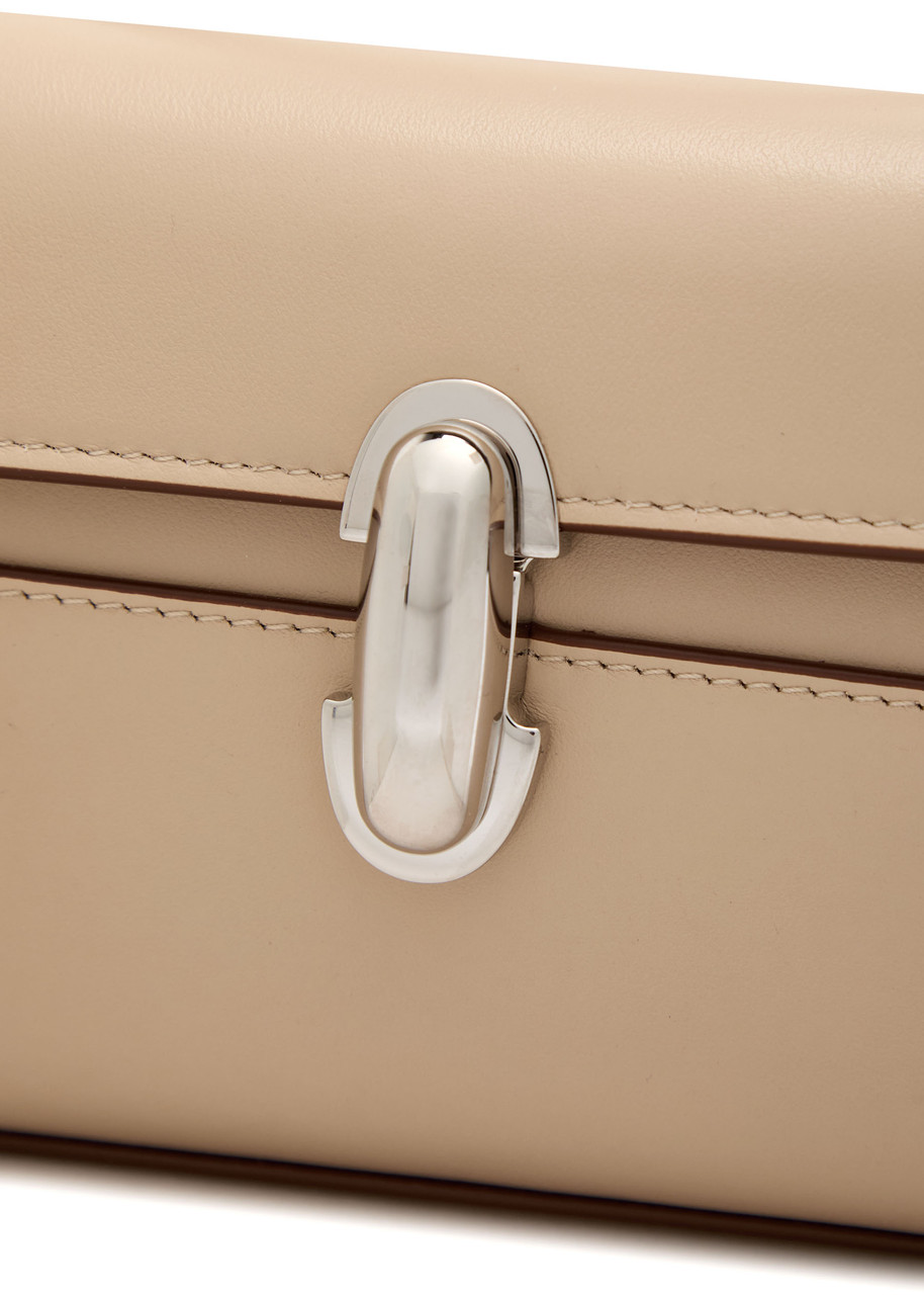 SAVETTE Symmetry slim leather pochette | Harvey Nichols