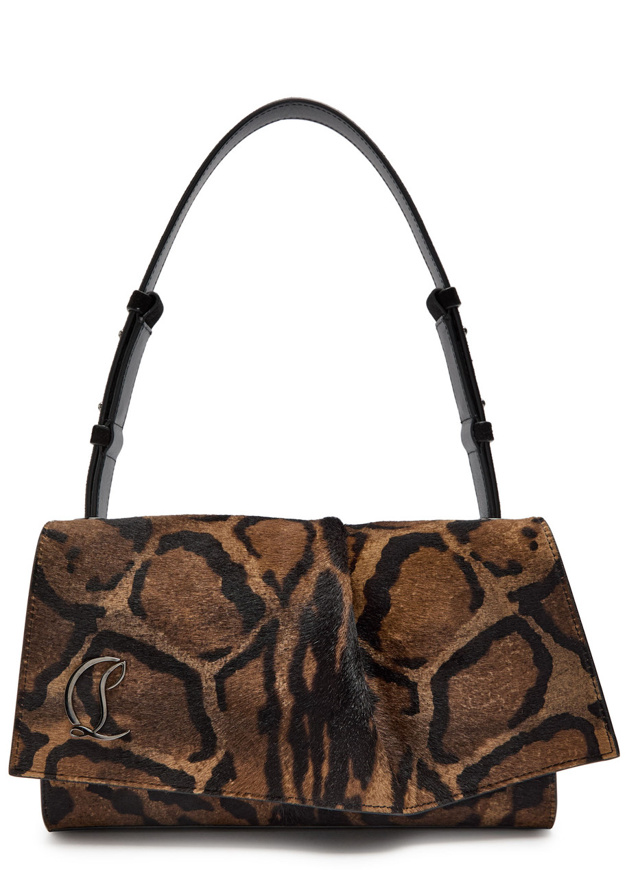 CHRISTIAN LOUBOUTIN Baggy printed calf hair shoulder bag | Harvey