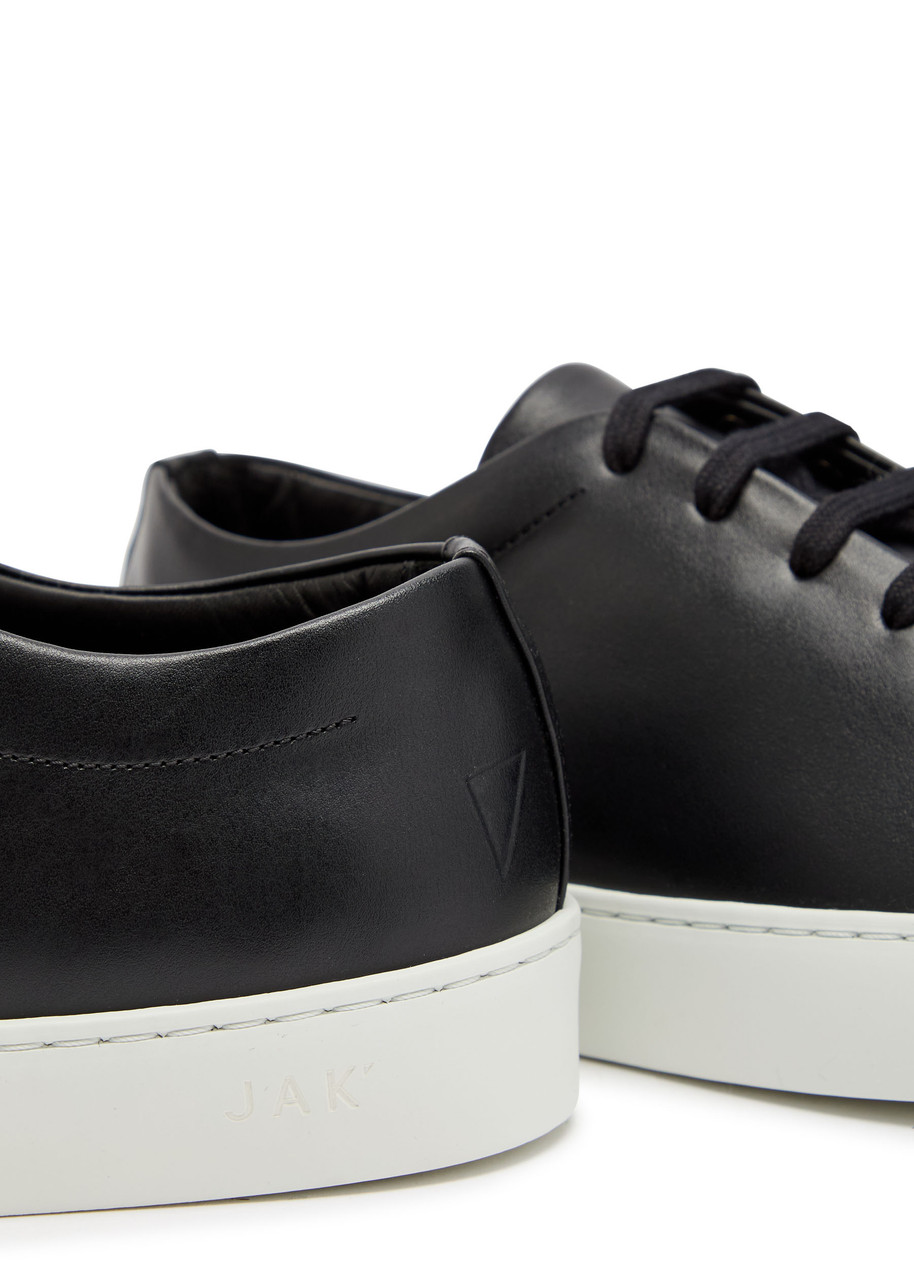 black royal tumbled leather