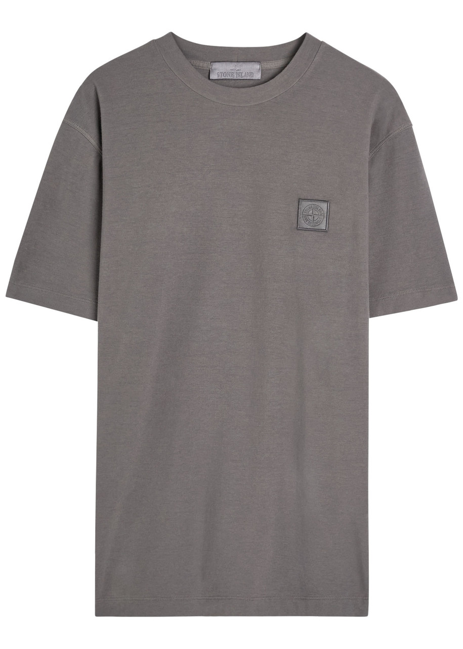 STONE ISLAND Ghost logo slubbed cotton T-shirt | Harvey Nichols