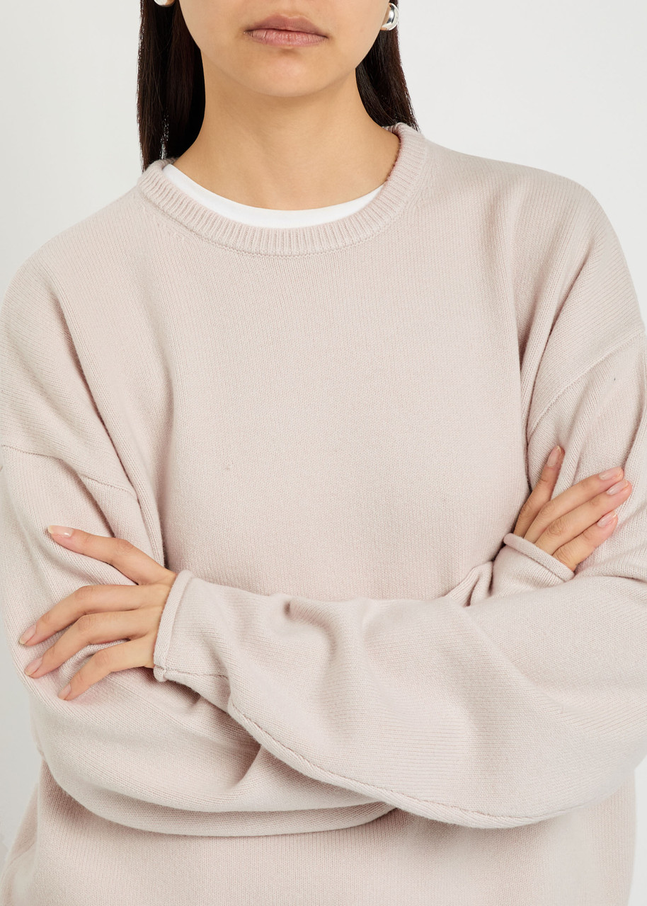 EXTREME CASHMERE N°426 Comfy roll-trimmed cashmere-blend jumper