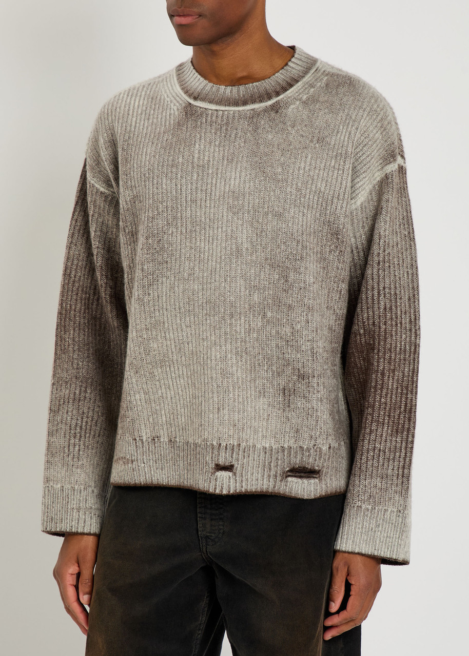 REPRESENT Reversible degradé wool jumper | Harvey Nichols