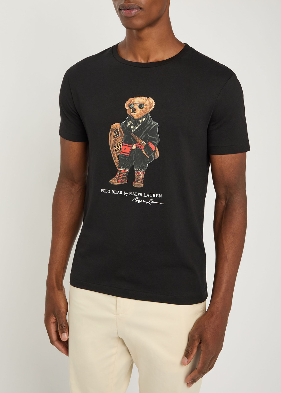 POLO RALPH LAUREN Holiday Bear printed cotton T-shirt | Harvey Nichols