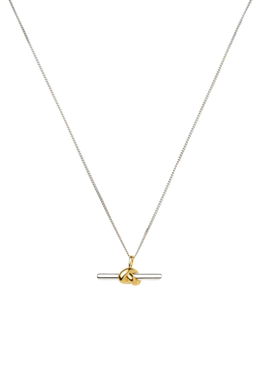 MISSOMA X Lucy Williams T-bar knot pendant necklace | Harvey Nichols