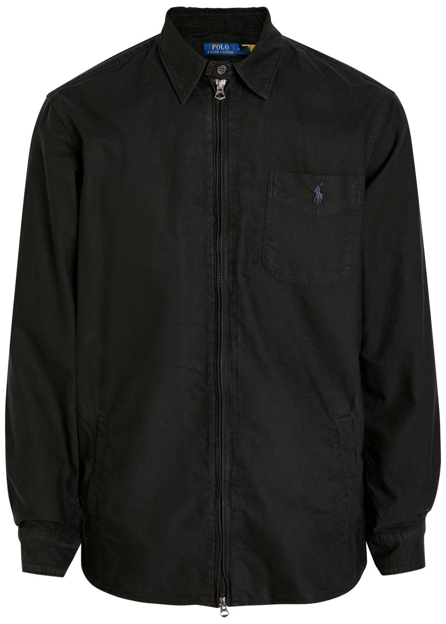 POLO RALPH LAUREN Logo-embroidered cotton overshirt | Harvey Nichols