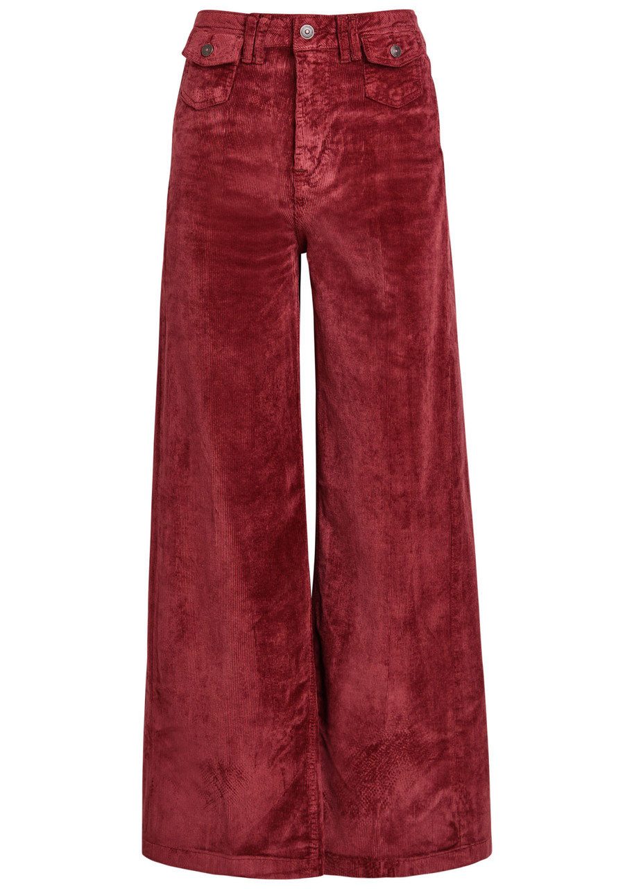 FREE PEOPLE Kellee wide-leg corduroy trousers | Harvey Nichols