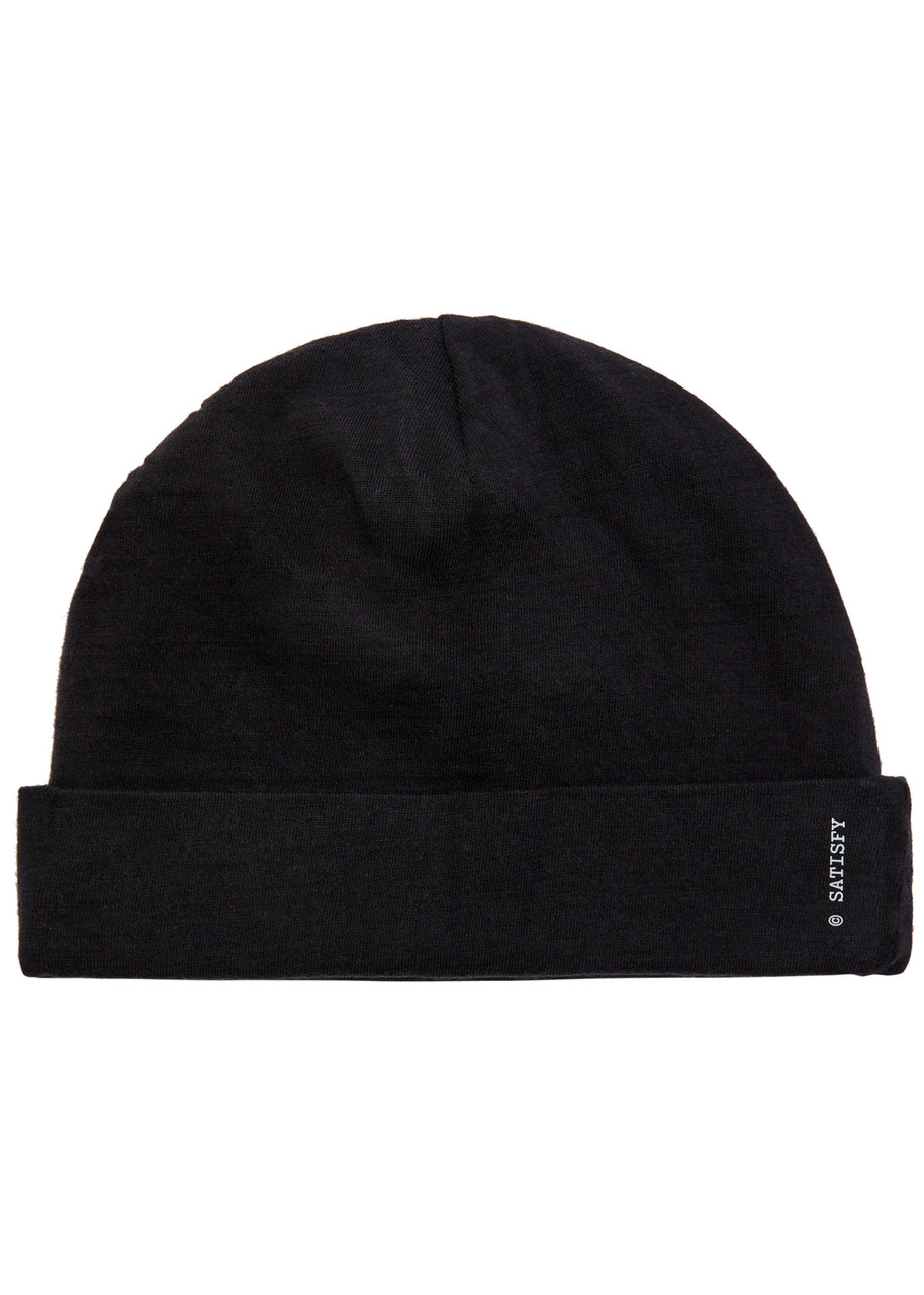 SATISFY ビーニー ブラック SATISFY CloudMerino™ wool beanie | Harvey Nichols