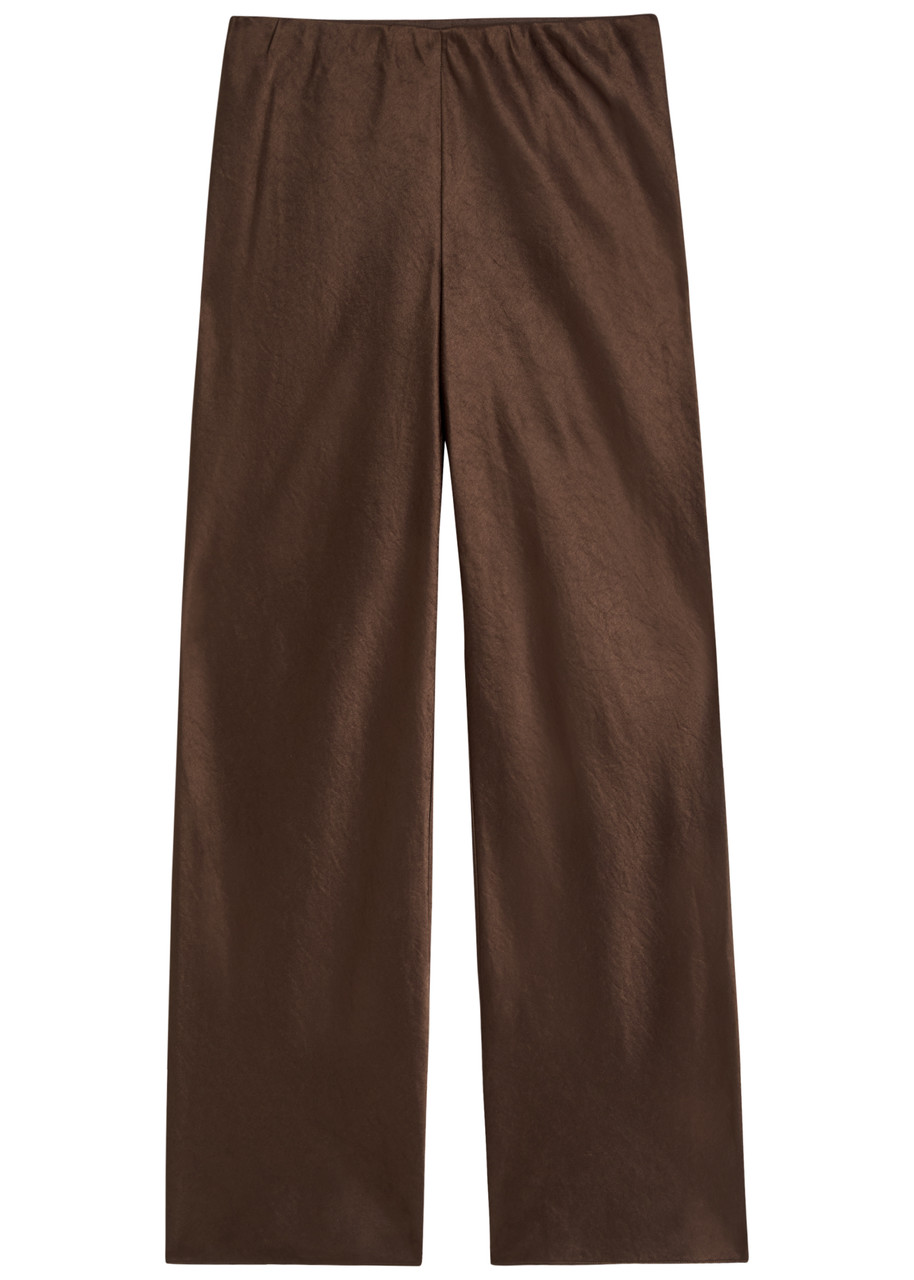VINCE Straight-leg satin trousers | Harvey Nichols