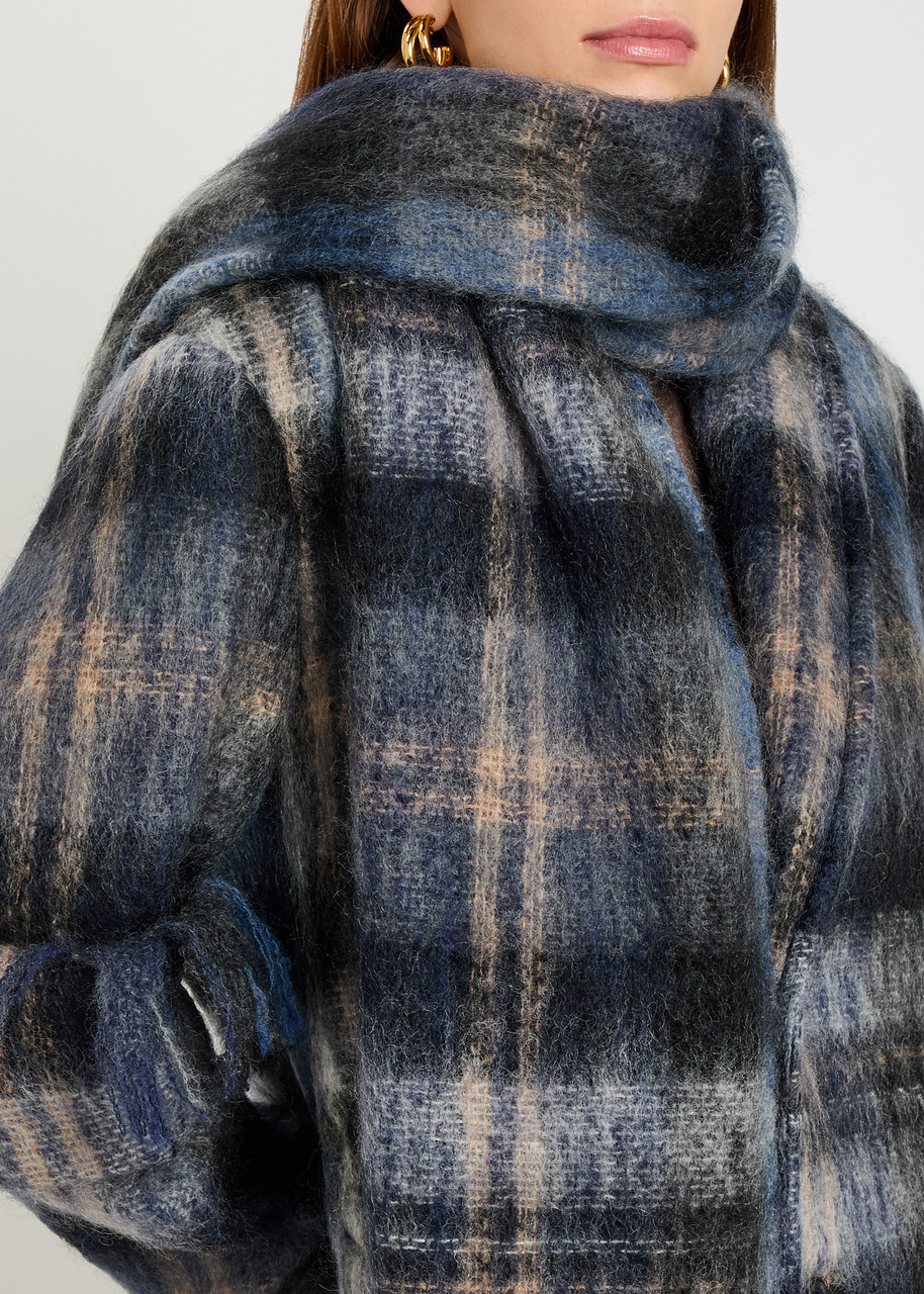 LOEWE Scarf-effect mohair-blend jacket | Harvey Nichols