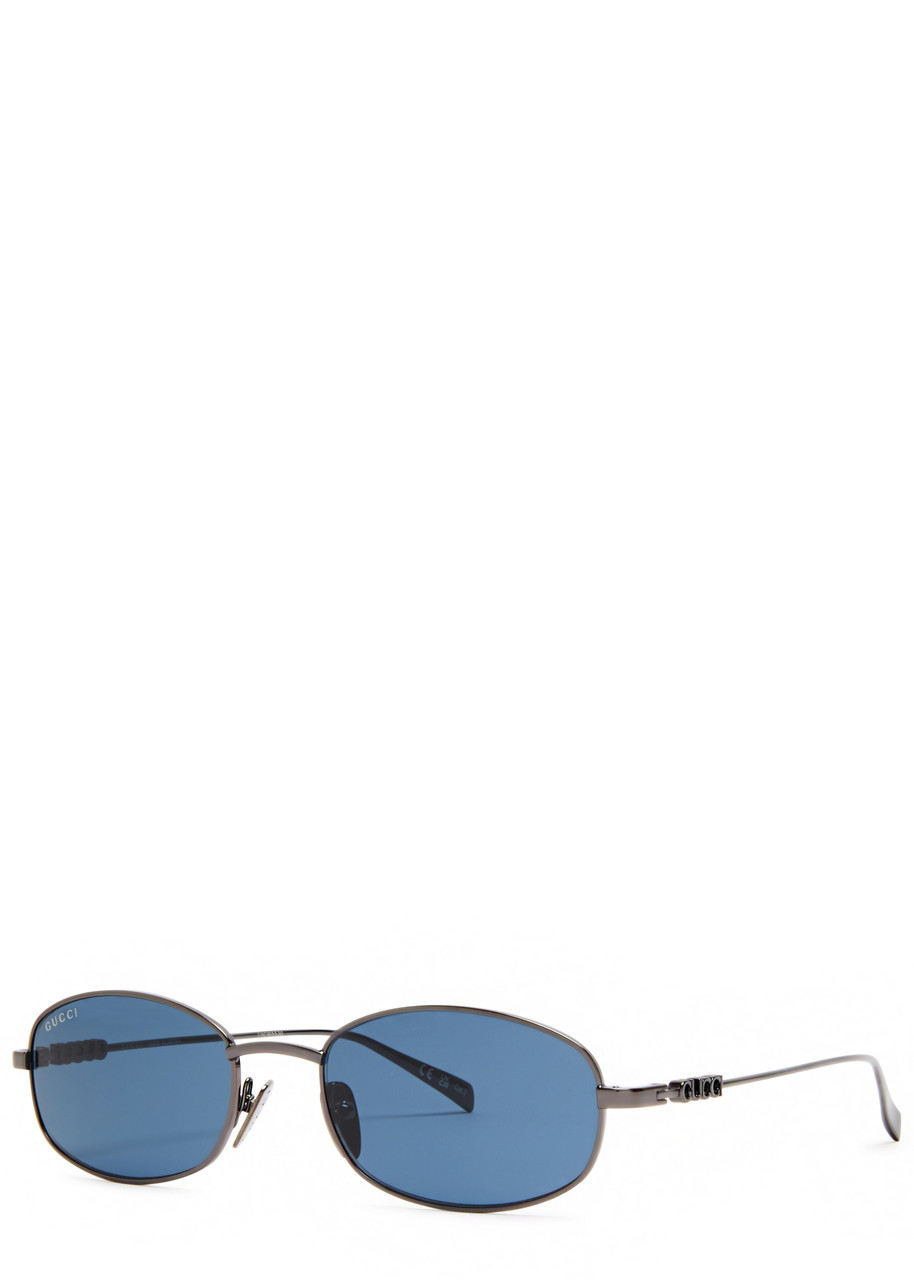 GUCCI Oval-frame sunglasses | Harvey Nichols