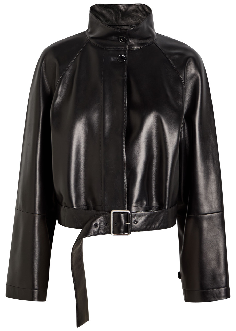 LOEWE Belted leather jacket | Harvey Nichols