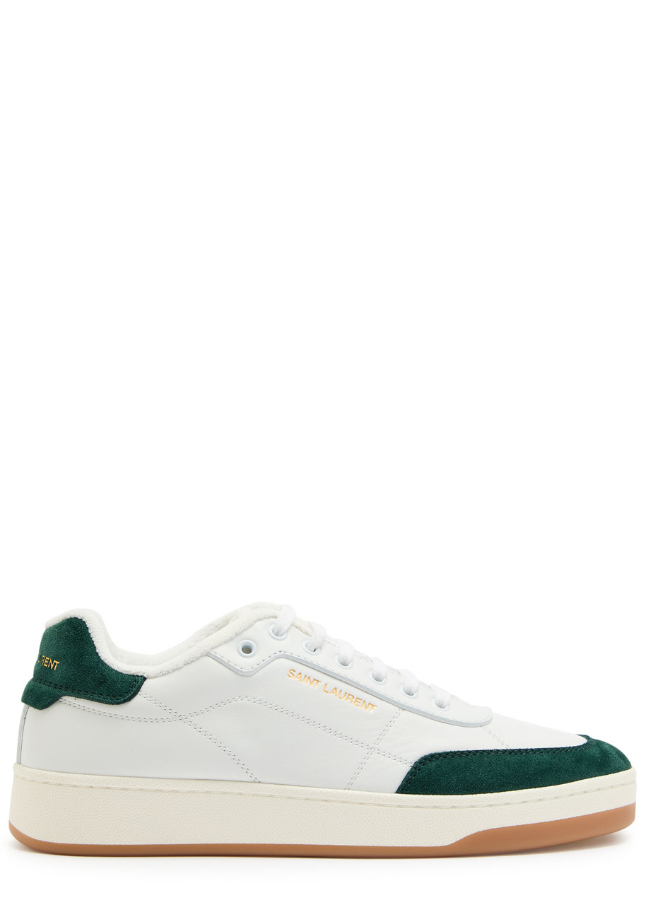 SAINT LAURENT SL/61 panelled leather sneakers | Harvey Nichols