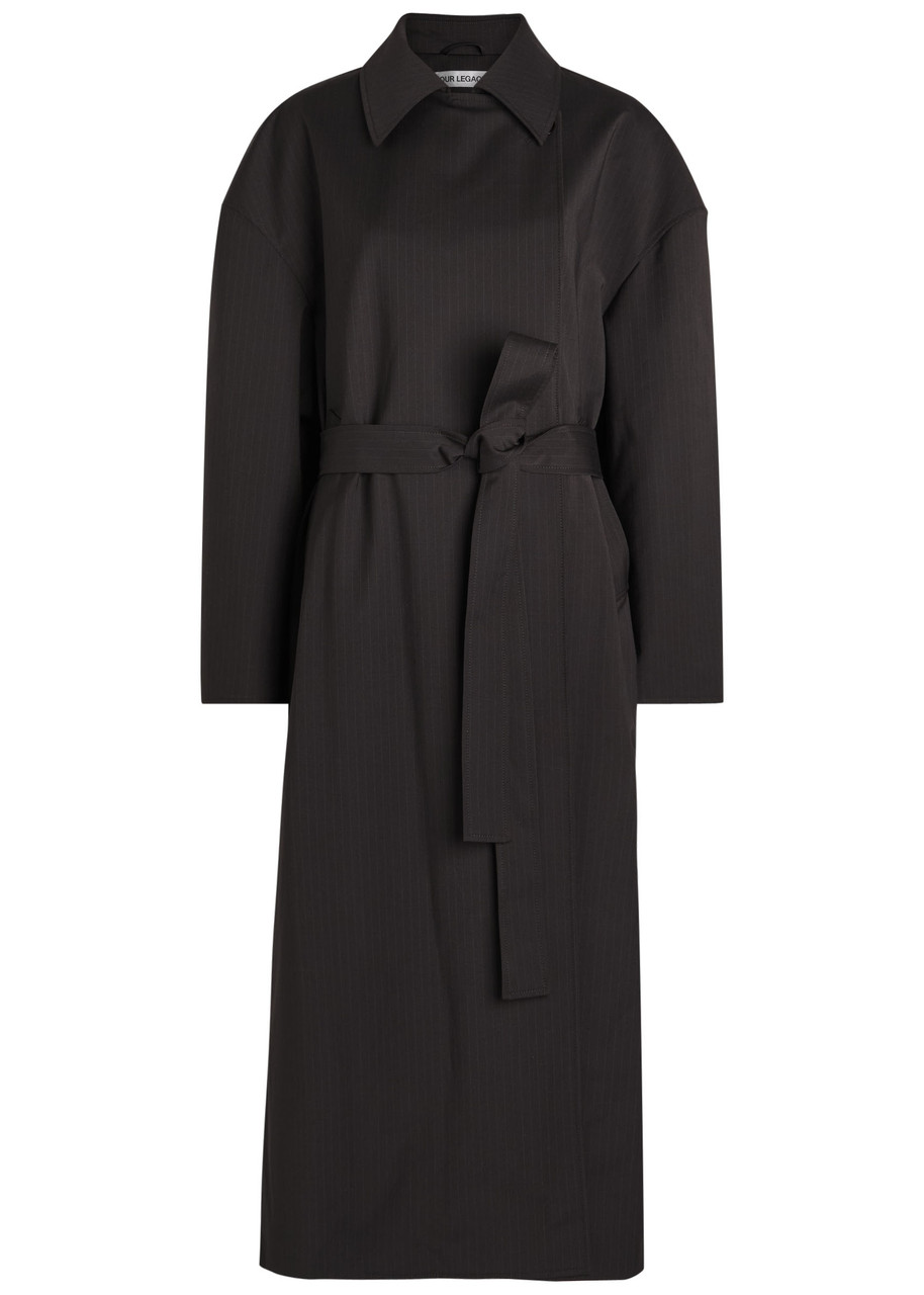 OUR LEGACY Court pinstripe woven trench coat | Harvey Nichols