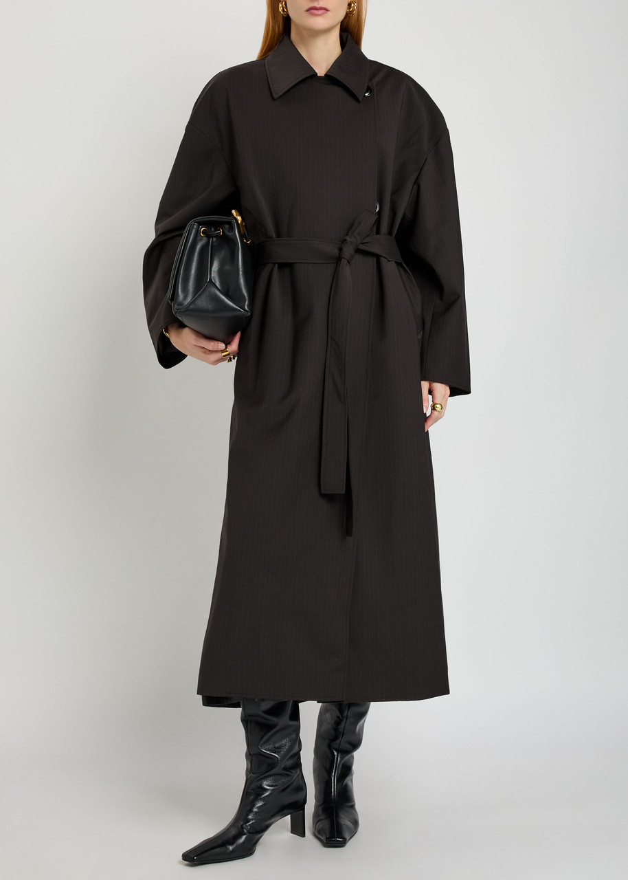 OUR LEGACY Court pinstripe woven trench coat | Harvey Nichols