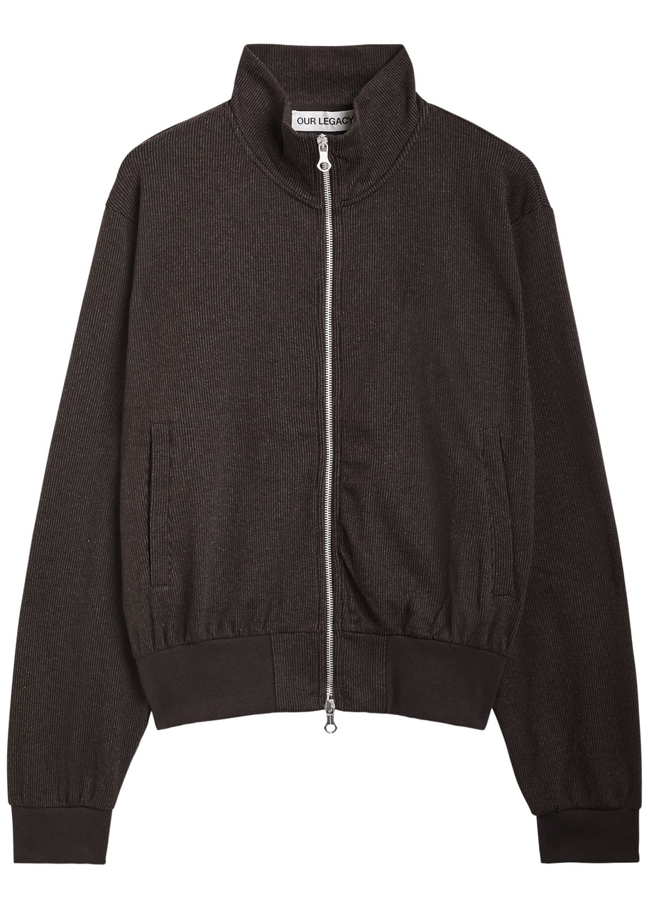 OUR LEGACY Mob striped cotton-blend track jacket | Harvey Nichols