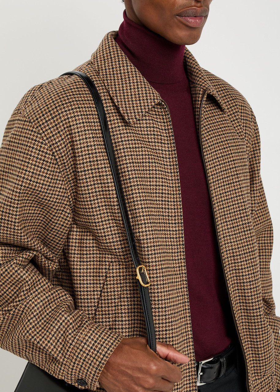 SAINT LAURENT Houndstooth-jacquard woven jacket | Harvey Nichols