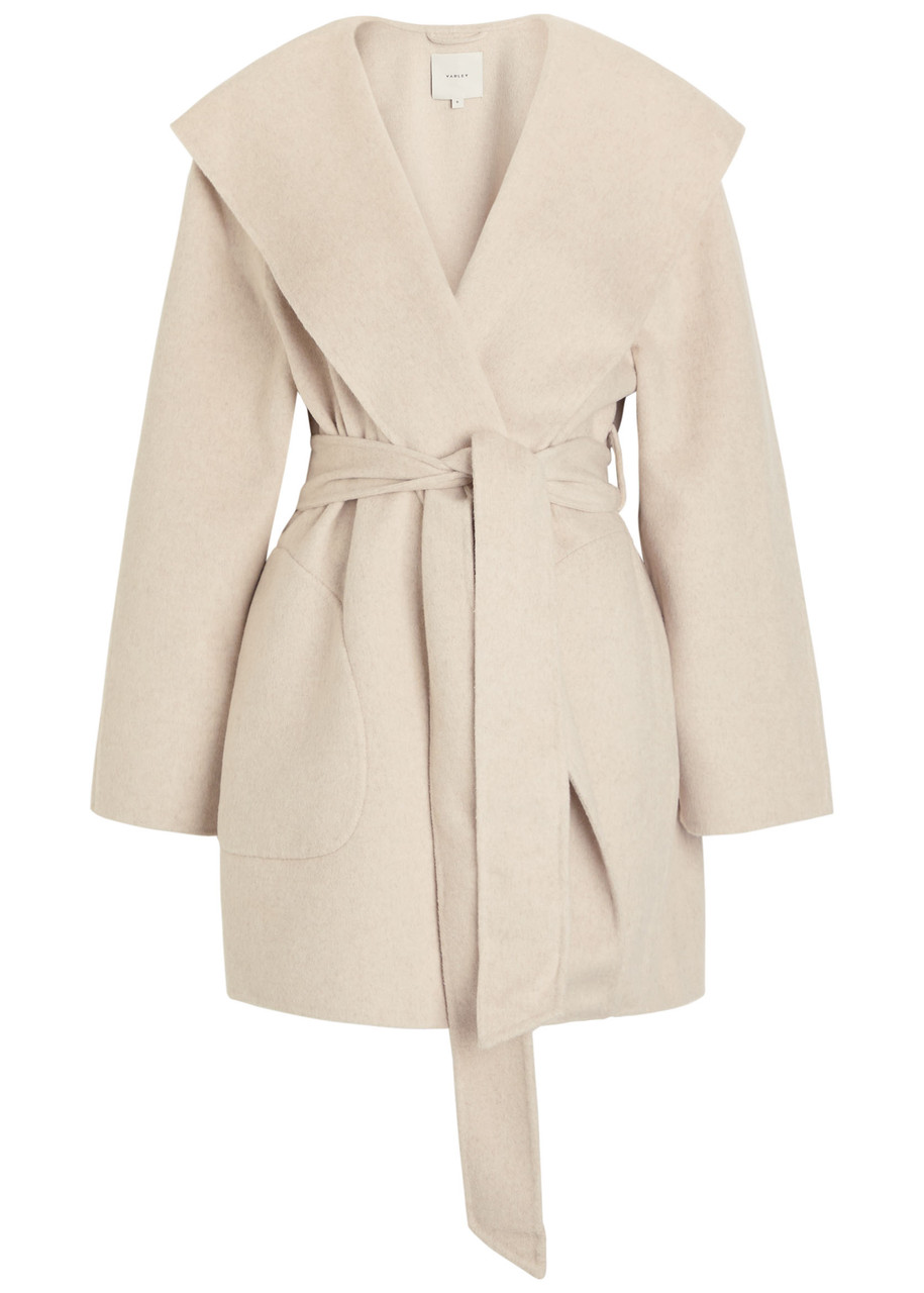 VARLEY Edgemere belted wool-blend coat | Harvey Nichols